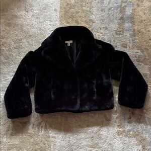 TOPSHOP Faux Fur Cropped Jacket 2